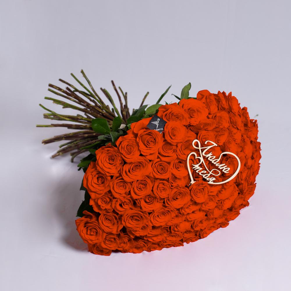 101 роза 50 см premium 