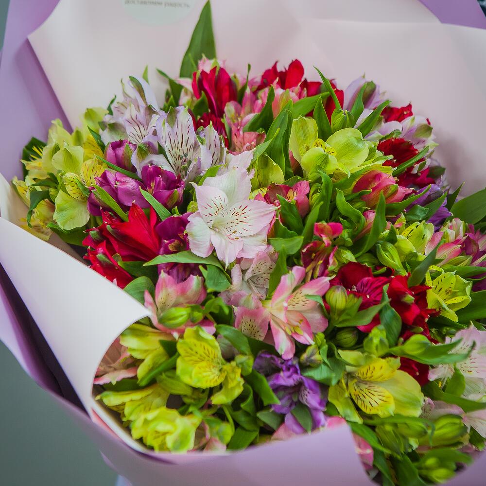 Букет из 25 альстромерий микс