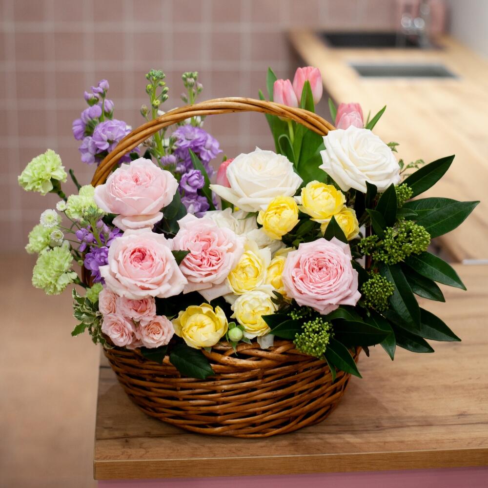 Корзина с цветами 