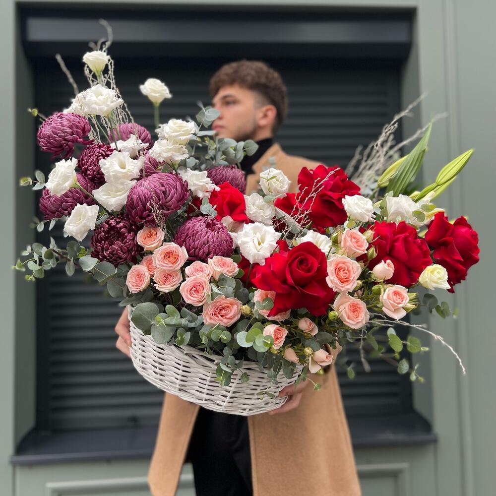 Корзина с цветами