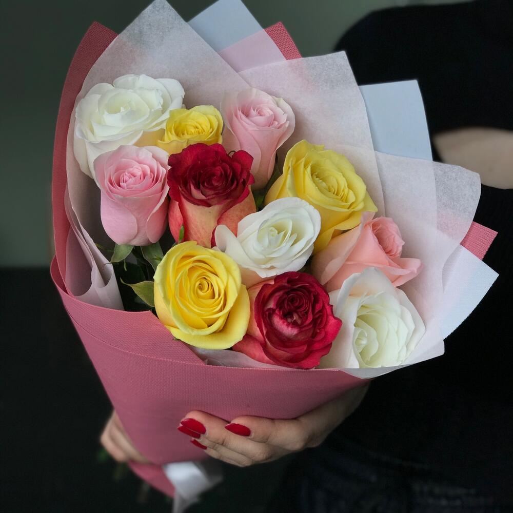 Микс роз 11 штук