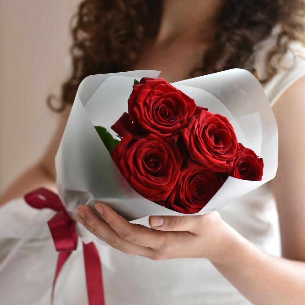 Розы Красные + Открытка