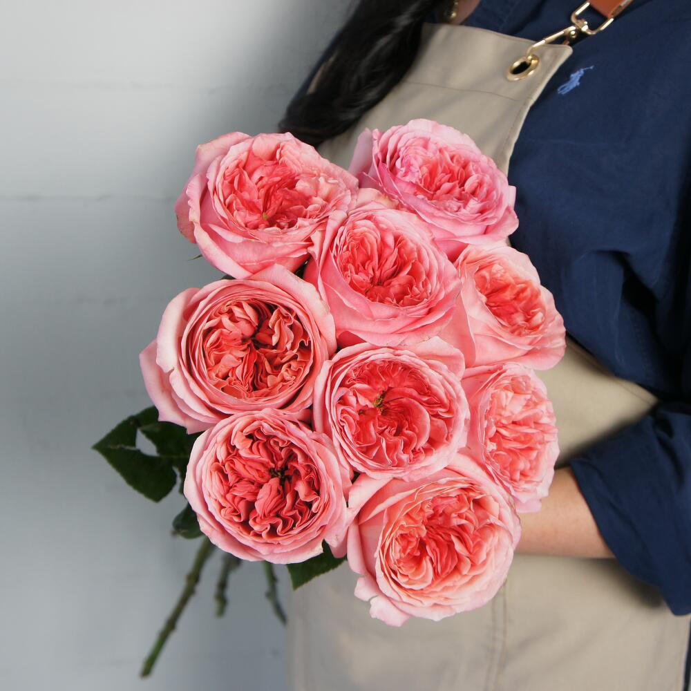 Монобукет из 9 пионовидных роз